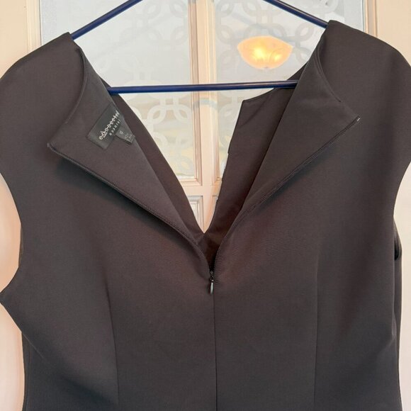 Chic Black & White Chevron Panel Dress - Picture 5 of 5